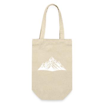 Berge Natur Silhouette - Geschenkbeutel für Flaschen - Natur - Vorne