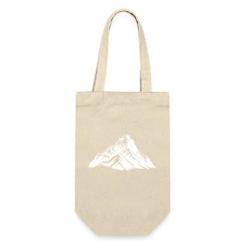 Berge Symbol Silhouette - Geschenkbeutel für Flaschen - Natur - Vorne