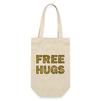 Free Hugs Golden - Gift Bag for Bottles - nature - Front