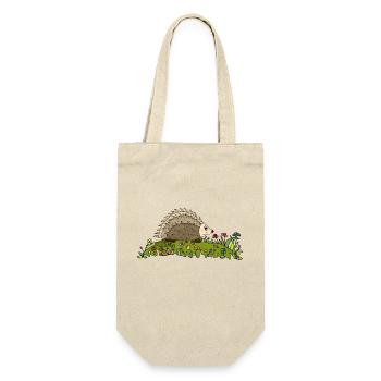 Igel - Geschenkbeutel für Flaschen - Natur - Vorne