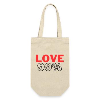 Amour99% - Sac à bouteille - nature - Devant