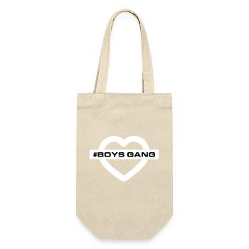 Boys Gang Heart Love - Gift Bag for Bottles - nature - Front
