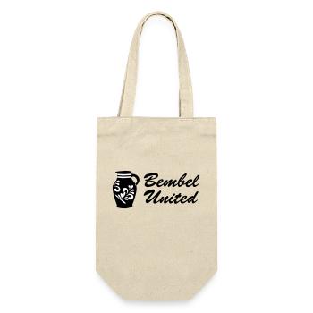 Bembel United - Das Frankfurter Original - Geschenkbeutel für Flaschen - Natur - Vorne