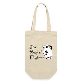 Der Bembelflüsterer - Pssst! Horsche ma her! #FFM - Geschenkbeutel für Flaschen - Natur - Vorne