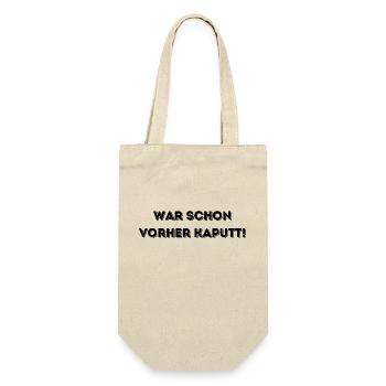 Kaputt - Geschenkbeutel für Flaschen - Natur - Vorne