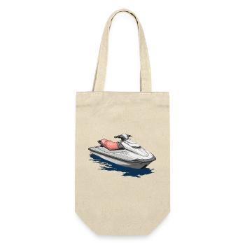 Action on the jet ski - Gift Bag for Bottles - nature - Front