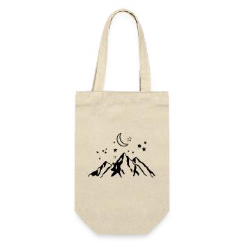 nuit étoilée - cadeau nature montagne - Sac à bouteille - nature - Devant