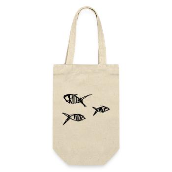 petits poissons - Sac à bouteille - nature - Devant