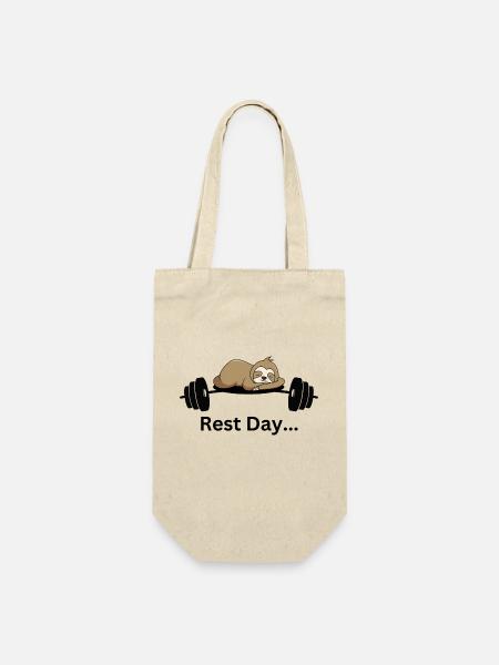 Rest Day - Geschenkbeutel für Flaschen - Natur