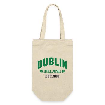 Dublin - Irland - Geschenkbeutel für Flaschen - Natur - Vorne