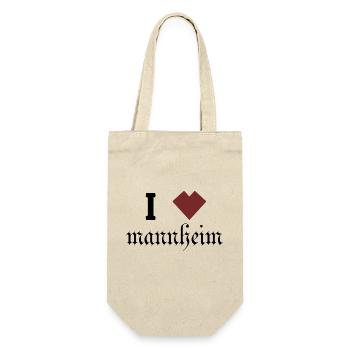 Mannheim Monnem Mannheimat - Gift Bag for Bottles - nature - Front