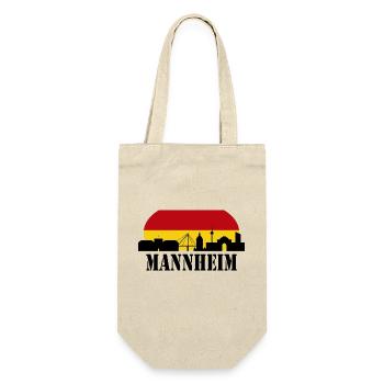 Mannheim Monnem Mannheimat - Geschenkbeutel für Flaschen - Natur - Vorne
