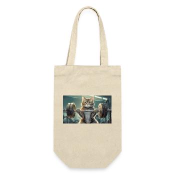 Pun ambiguous german expression - Muskelkater - Gift Bag for Bottles - nature - Front