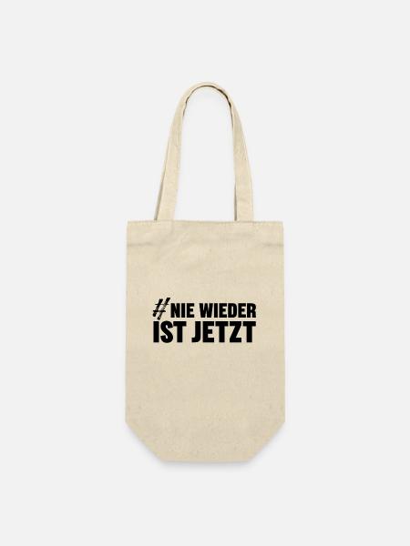 NIE WIEDER IST JETZT - Geschenkbeutel für Flaschen - Natur