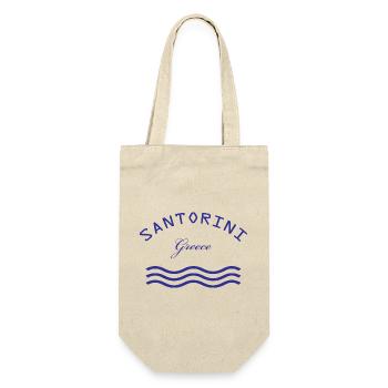 Santorini Greece Waves - Gift Bag for Bottles - nature - Front