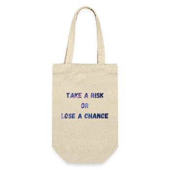 Prendre un risque ou perdre une chance - Sac à bouteille - nature - Devant