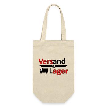 Versand und Lager - Versager-Arbeit Humor Vers.1 - Geschenkbeutel für Flaschen - Natur - Vorne