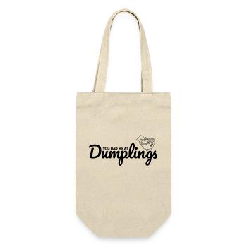 Für Dumpling Fans - You Had Me At Dumplings - Geschenkbeutel für Flaschen - Natur - Vorne