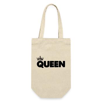 queen - Geschenkbeutel für Flaschen - Natur - Vorne