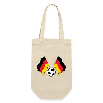 Drapeaux croisés football Allemagne - Sac à bouteille - nature - Devant