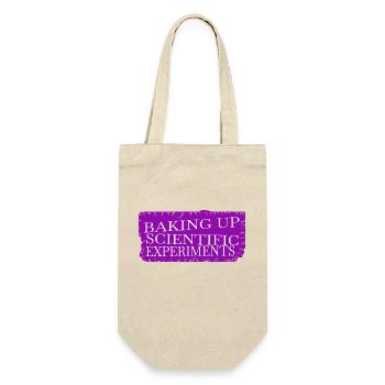 present idea astronomy baking ingredients sayings - Geschenkbeutel für Flaschen - Natur - Vorne