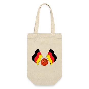 Two German flags crossed Basketball Germany - Gift Bag for Bottles - nature - Front