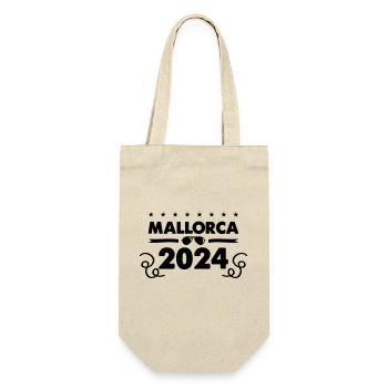 mallorca 2024 - Geschenkbeutel für Flaschen - Natur - Vorne