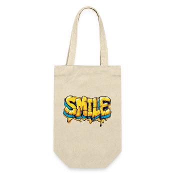 SMILE - Un beau motif pour la bonne humeur - Sac à bouteille - nature - Devant