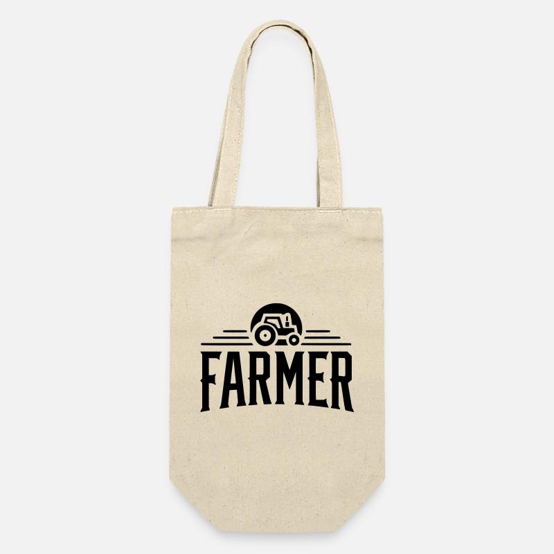 Farmer - Proud - Gift Bag for Bottles - nature