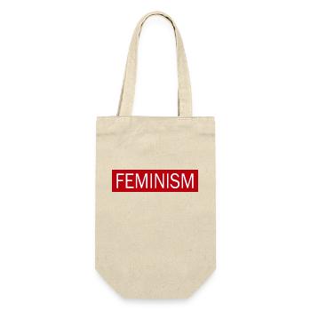 Feminism - Geschenkbeutel für Flaschen - Natur - Vorne