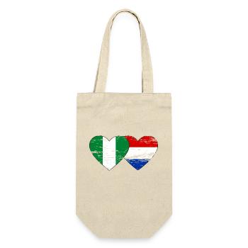 Nigeria Holland Flag Heart - Gift Bag for Bottles - nature - Front