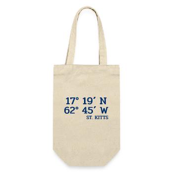 Saint Kitts Coordinates - Coordinates - Caribbean - Gift Bag for Bottles - nature - Front