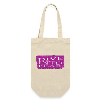 funny sayings birthday present happy - Geschenkbeutel für Flaschen - Natur - Vorne