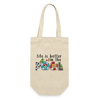 summer lake nature flora art pool sea beach love - Gift Bag for Bottles - nature - Front