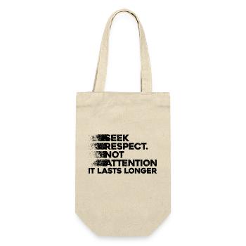 Loyalität, Respekt, Freundschaft - Motivation - Geschenkbeutel für Flaschen - Natur - Vorne