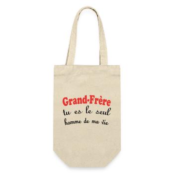 Big Brother, you are the only man in my life - Gift Bag for Bottles - nature - Front