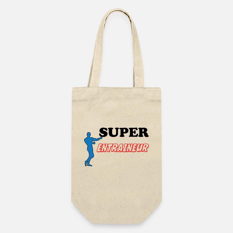 SUPER TRAINER - Geschenkbeutel für Flaschen - Natur