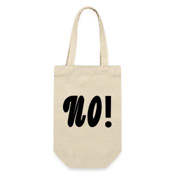 Texte No en noir - Sac à bouteille - nature - Devant