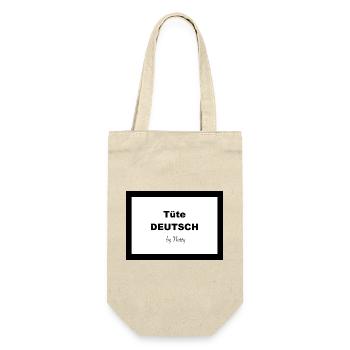 Tüte DEUTSCH - Geschenkbeutel für Flaschen - Natur - Vorne