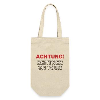 Achtung Retner - Geschenkbeutel für Flaschen - Natur - Vorne
