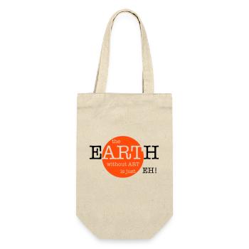 The Earth Without Art Is Just Eh - 2 Farben - Geschenkbeutel für Flaschen - Natur - Vorne
