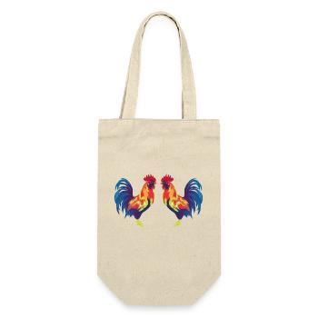Rooster 2 - Gift Bag for Bottles - nature - Front