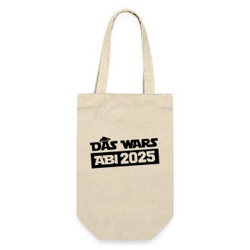 abi das wars 2025 - Geschenkbeutel für Flaschen - Natur - Vorne