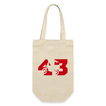 Moto 43 biker - Gift Bag for Bottles - nature - Front