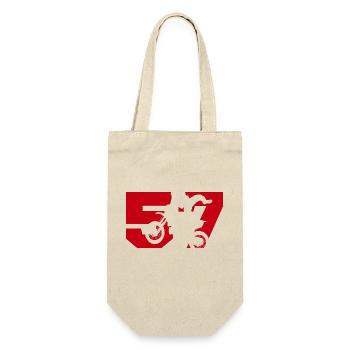 Moto 57 biker - Gift Bag for Bottles - nature - Front