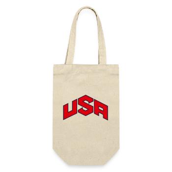 USA - Gift Bag for Bottles - nature - Front