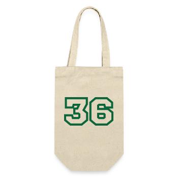 Number 36 green sport - Gift Bag for Bottles - nature - Front