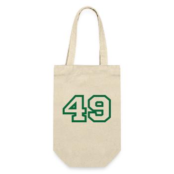 Number 49 green sport - Gift Bag for Bottles - nature - Front
