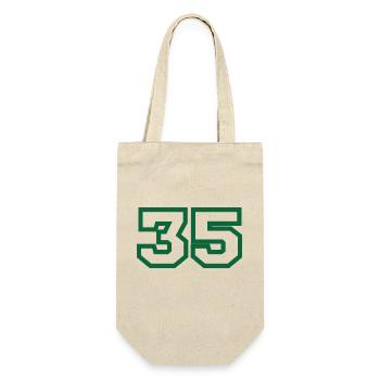 Number 35 green sport - Gift Bag for Bottles - nature - Front