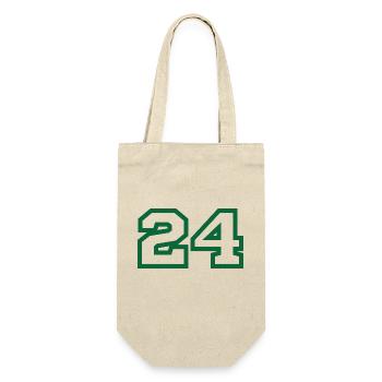 Number 24 green sport - Gift Bag for Bottles - nature - Front